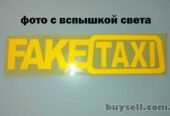 Наклейка на авто-мото FakeTaxi Жёлтая светоотражающая