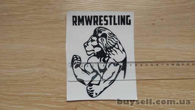 Наклейка на авто-мото Лев rmwrestling Чёрная