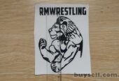 Наклейка на авто-мото Лев rmwrestling Чёрная