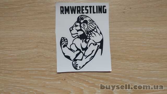 Наклейка на авто-мото Лев rmwrestling Чёрная