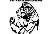 Наклейка на авто-мото Лев rmwrestling Чёрная