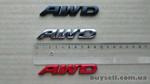 Наклейка на авто AWD Металлическая не ржавеет