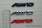 Наклейка на авто AWD Металлическая не ржавеет