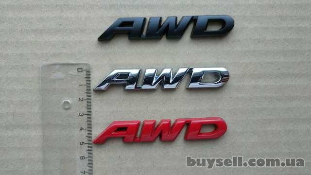 Наклейка на авто AWD Металлическая не ржавеет