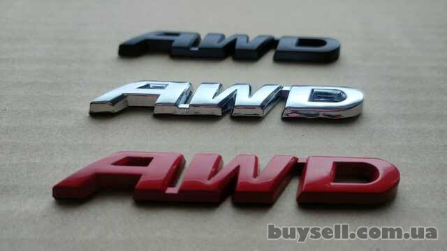 Наклейка на авто AWD Металлическая не ржавеет