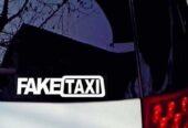 Наклейка на авто FakeTaxi Белая