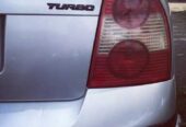 Наклейка на авто Turbo Чёрная Металлическая