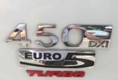 Наклейка на авто Turbo Красная Металлическая турбо