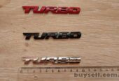 Наклейка на авто Turbo Металлическая турбо