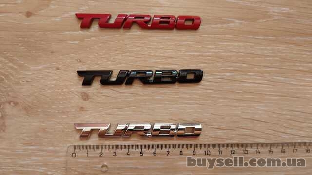 Наклейка на авто Turbo Металлическая турбо