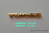Наклейка на авто Turbo Золото Металлическая турбо