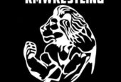 Наклейка на авто Лев rmwrestling Белая