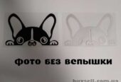 Наклейка на авто Собака светоотражающая Тюнинг авто