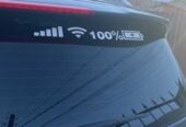 Наклейка на авто wi-fi светоотражающая 45 см