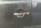 Наклейка на ручки авто TRD номер 7 Белая светоотражающая