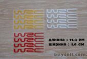 Наклейки на ручки авто WRC светоотражающие