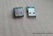 Разъем USB типа Б (папа)  и Разъем USB типа A (мама)  на плате