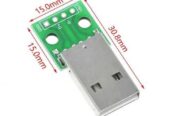 Разъем USB типа Б (папа)  на плате