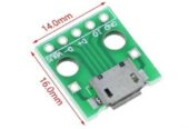 Разъем micro USB на плате