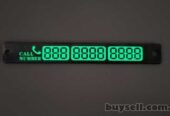 Табличка для указания номера телефона серебро.  Светится в темноте