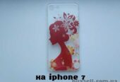 Чехол Бампер силиконовый с принтом на iphone 7