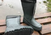 Чоботи чоловічі гумові високі утеплені з підв’язкою для риболовлі