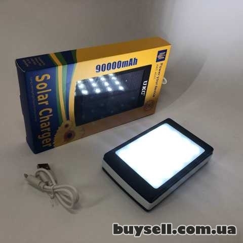 Зарядний пристрій УМБ Power Bank 90000mAh із сонячною панеллю,  20LED