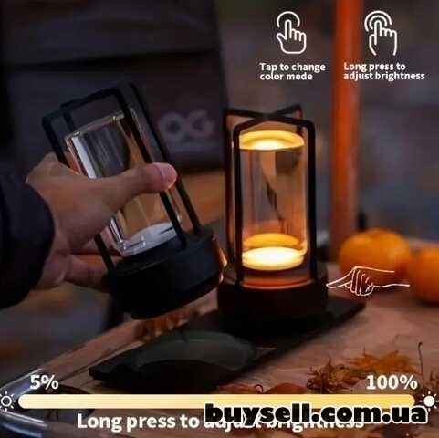 Кристальна LED лампа, 2000mAh, сенсорне керування, USB зарядка
