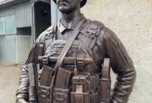 Бронзовий пам’ятник загиблому військовому ТрО — авторська робота на за
