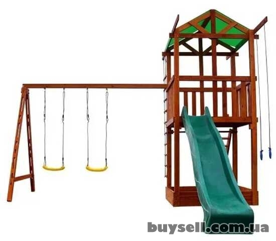 Детская площадка Babyland-2 с пластиковой горкой 3 м