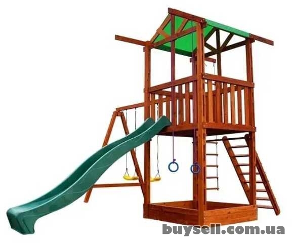 Детская площадка Babyland-2 с пластиковой горкой 3 м