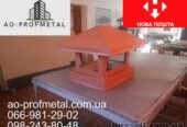Флюгарка терракотового цвета,  Накрывка на вентканал РАЛ 8004 мат.
