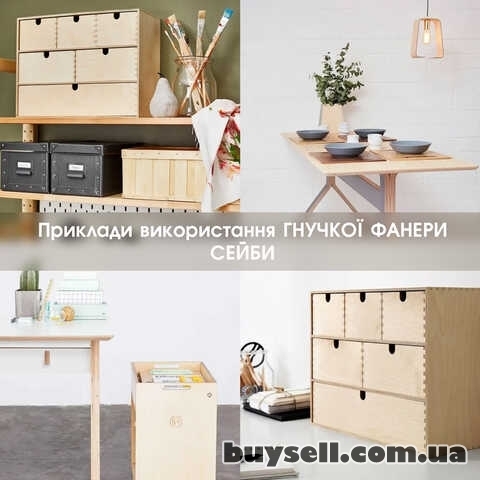 Гнучка фанера (гнутая)  СЕЙБА (2, 5 х 1, 22 м)  в наявності