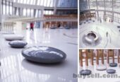Художественная мебель в форме гальки для торговых центров под заказ.