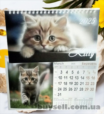 Календар Будиночок на спіралі на 2025 рік Kitty |Коти