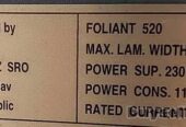 Ламінатор Foliant 520.
