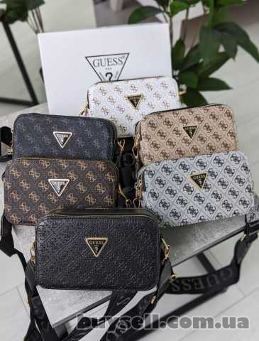 Сумка женская кросс-боди с широким ремешком Guess  AN102
