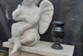Виготовлення мармурових пам’яток ангела на замовлення для для дітей та