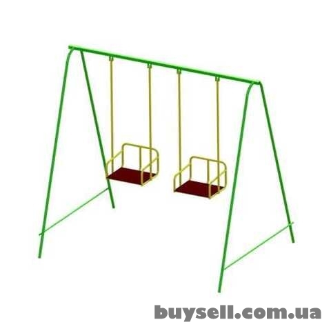 Высокие качели двухместные уличные для всей семьи "Бабочка-2&quot