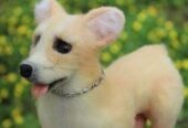 Коргі собачка валяна іграшка з шерсті інтерєрна собака войлочная сувен