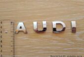 Металлические буквы AUDI Ауди на кузов авто не ржавеют