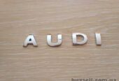 Металлические буквы AUDI Ауди на кузов авто не ржавеют