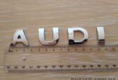 Металлические буквы AUDI Ауди на кузов авто не ржавеют