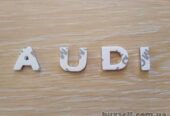 Металлические буквы AUDI Ауди на кузов авто не ржавеют