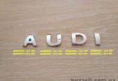 Металлические буквы AUDI Ауди на кузов авто не ржавеют
