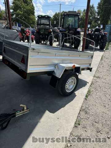 Причіп одновісний 200х130х40 (борти оцинковані,  рама фарбована)