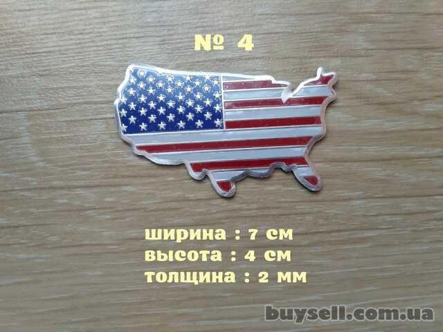 Наклейка Флаг Америка алюминиевые на авто или мото