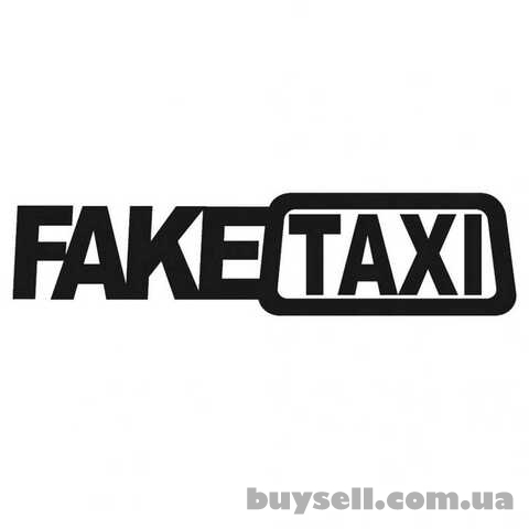 Наклейка на авто FakeTaxi Черная
