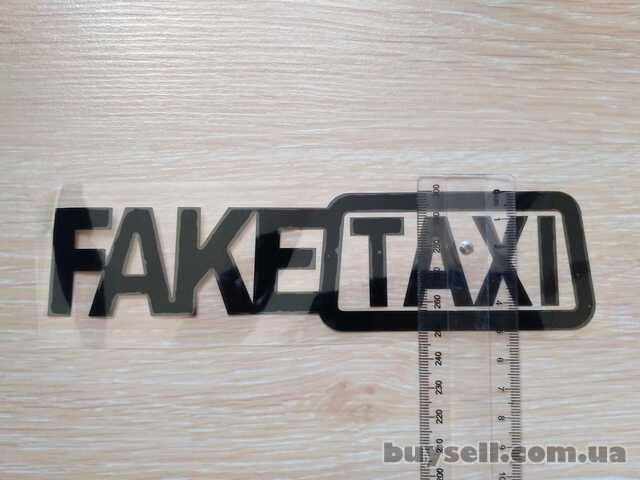 Наклейка на авто FakeTaxi Черная