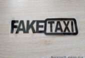 Наклейка на авто FakeTaxi Черная